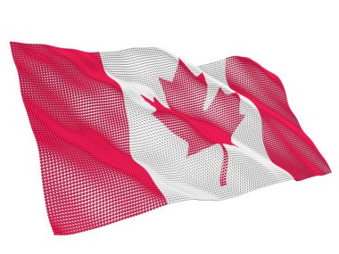 Canada nanotechnological flag clipart