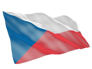 Czech nanotechnological flag clipart