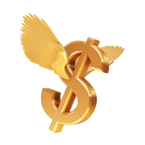 Fliegender Dollar — Stockfoto