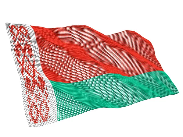Прапор Білорусі nanotechnological — стокове фото