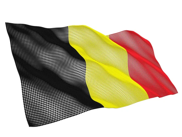 Belgique nanotechnological vlag — Stockfoto