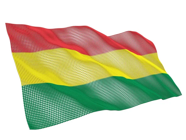 Прапор Болівії nanotechnological — стокове фото