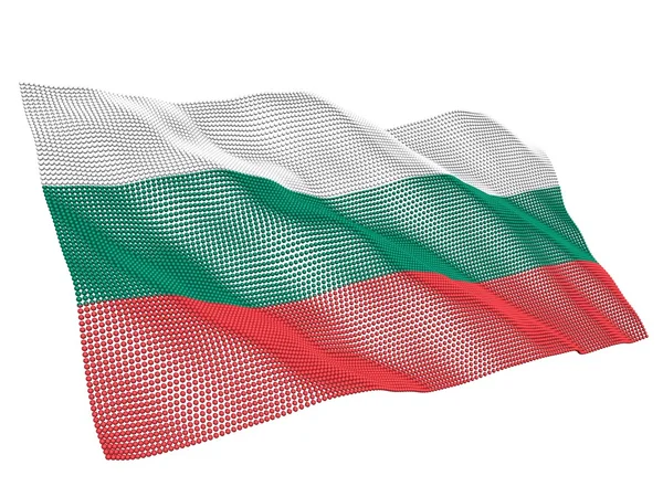 Bulgaria bandera nanotecnológica — Foto de Stock