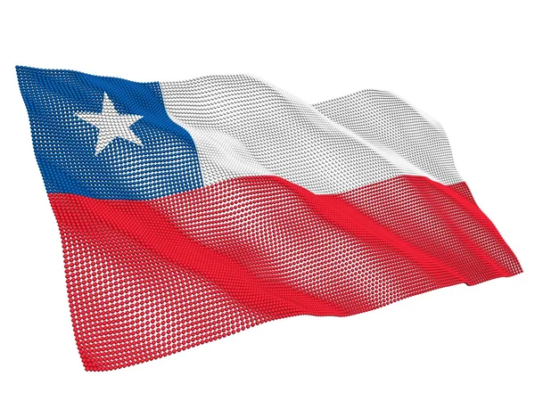 Chile nanotechnologické vlajka — Stock fotografie