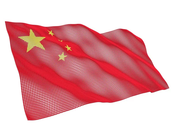 China bandera nanotecnológica — Foto de Stock
