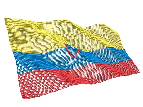 Прапор Колумбії nanotechnological — стокове фото