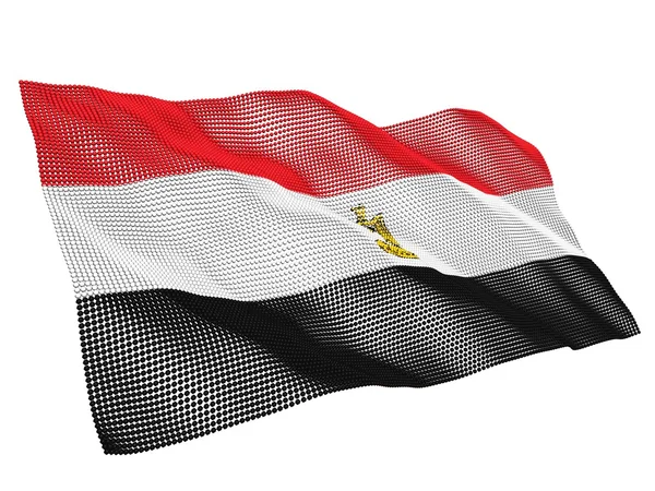 Прапор Єгипту nanotechnological — стокове фото
