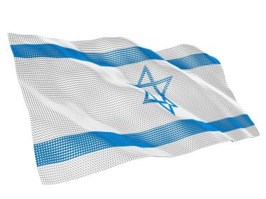 Israel nanotechnological flag clipart