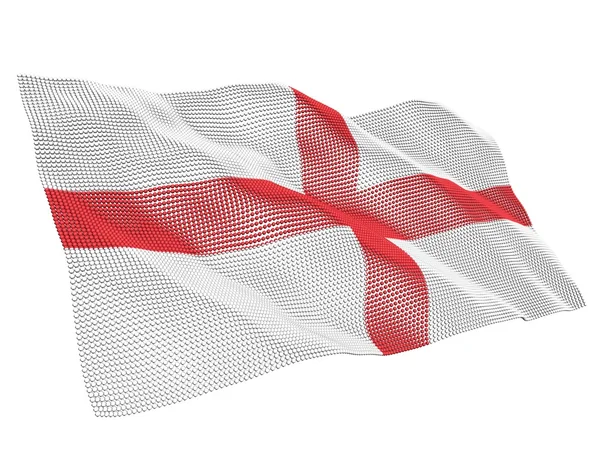 Bandera nanotecnológica Inglaterra — Foto de Stock