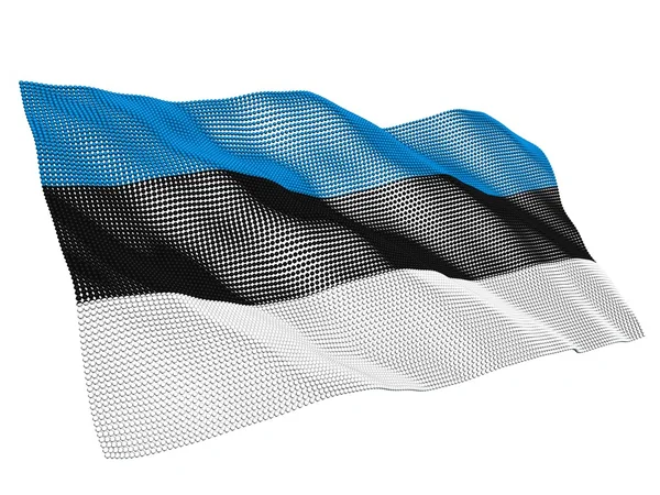 Estonia nanotechnological flag — Stock Photo, Image