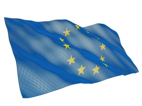 Bandiera nanotecnologica UE — Foto Stock