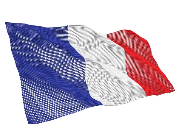 Francia bandera nanotecnológica — Foto de Stock