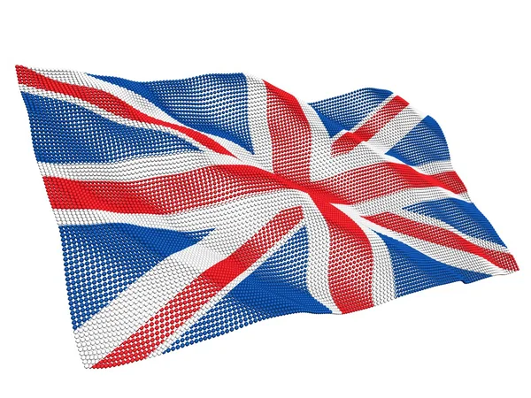 Britain nanotechnological flag — Stock Photo, Image
