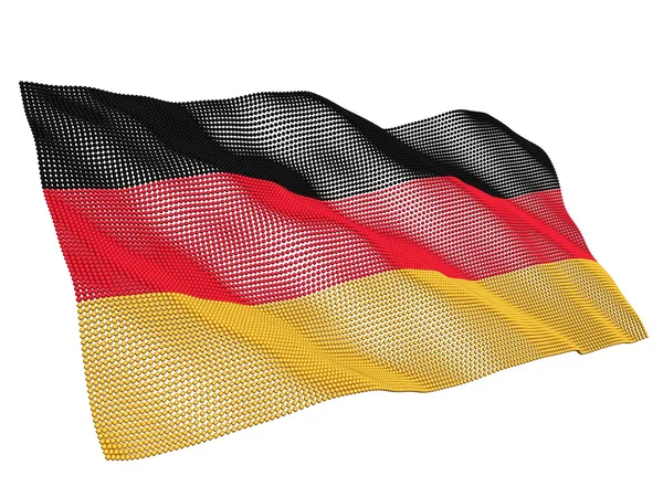 Tyskland nanotekniska flagga — Stockfoto