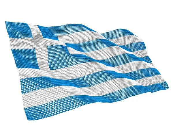 Grekland nanotekniska flagga — Stockfoto