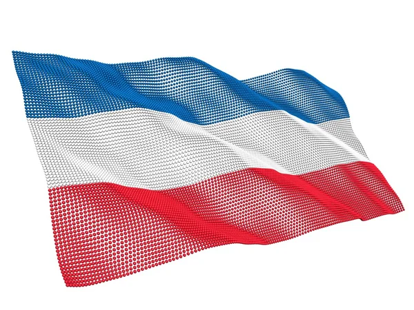 Нанотехнологический флаг Голландии — стоковое фото