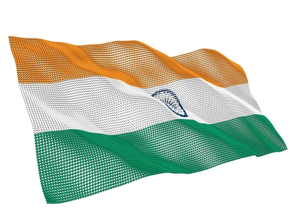 Нанотехнологический флаг Индии — стоковое фото
