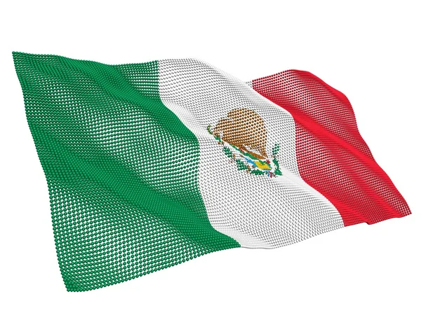 Mexico nanotechnological flag — Stock Photo, Image