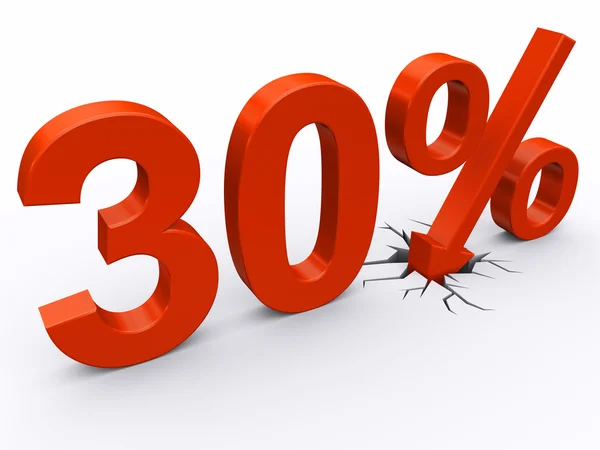 30 por cento desconto — Fotografia de Stock