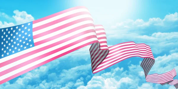 ABD şerit bayrağı — Stok fotoğraf