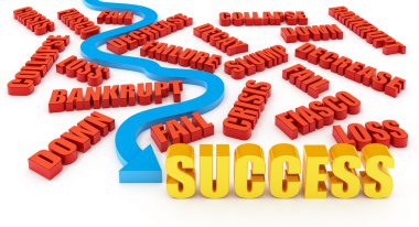 The way to Success clipart