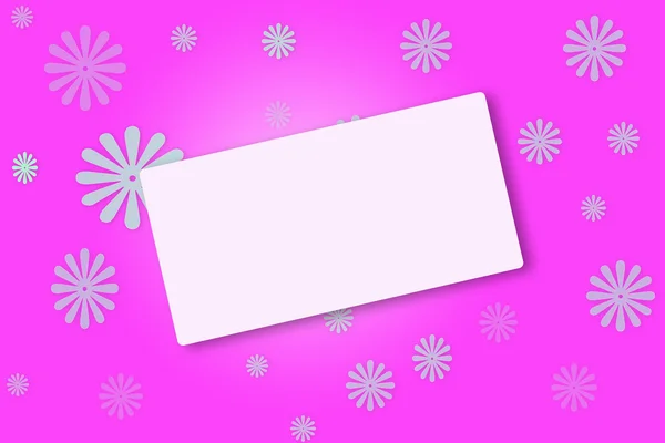 Pink abstract floral invitation background — Stock Photo, Image