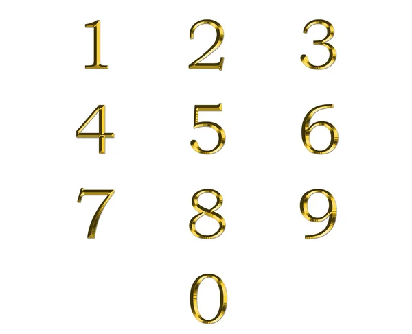 Golden numbers — Stock Photo, Image