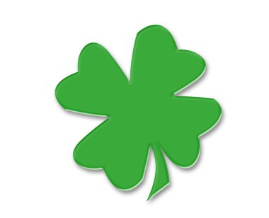 Four leaf clover and St. Patrick's Day clipart