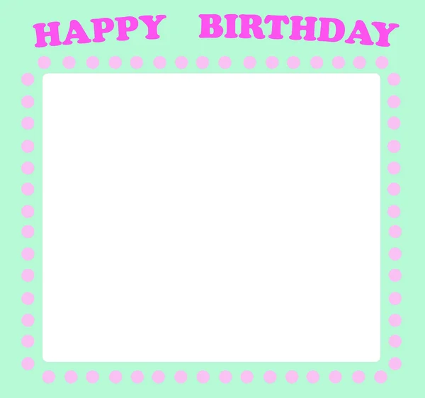 Tarjeta de cumpleaños feliz con lugar vacío para su texto —  Fotos de Stock