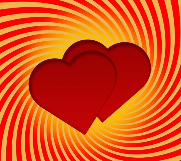 Coração vermelho isolado — Fotografia de Stock