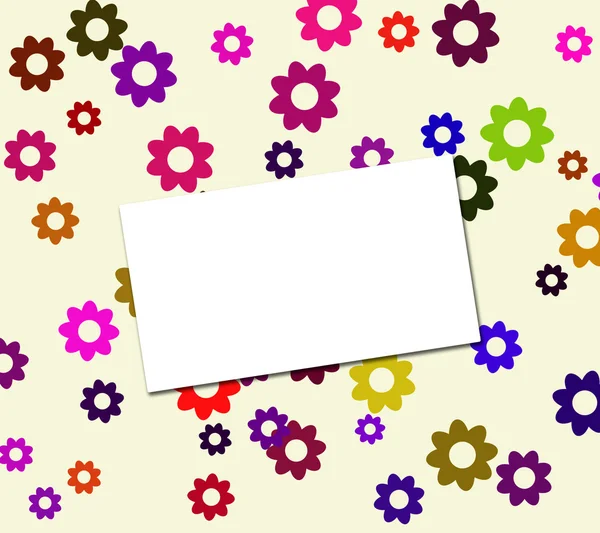Floral background with empty place for your text — Stock Photo, Image