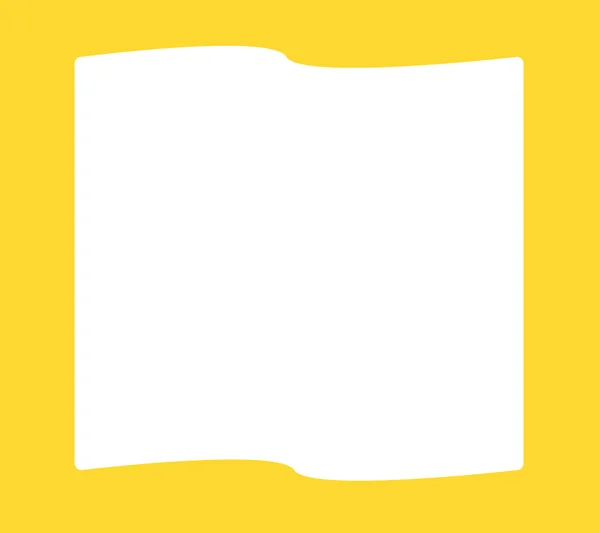 Egyszerű sárga keret üres hely a szöveg vagy ábra — Stock Fotó