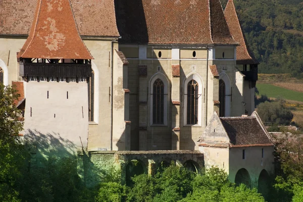 Ufortyfikowany kościół biertan w Transylwanii — Zdjęcie stockowe