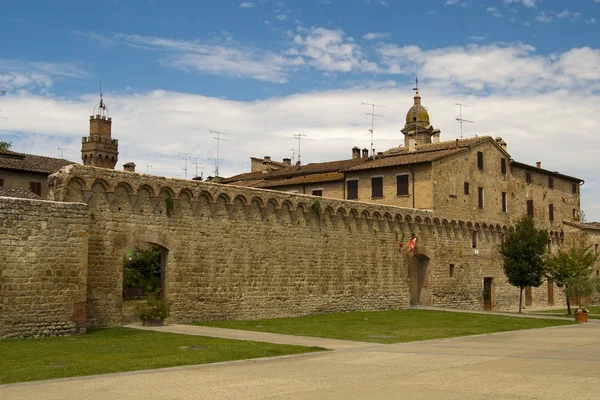Ville médiévale de Buonconvento en Toscane — Photo