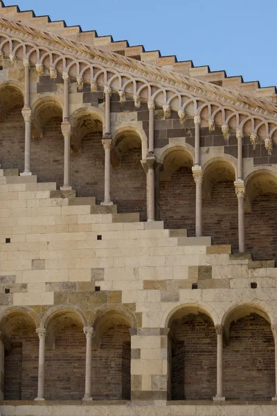 Romanesque architecture in parma italy — Stock Photo, Image