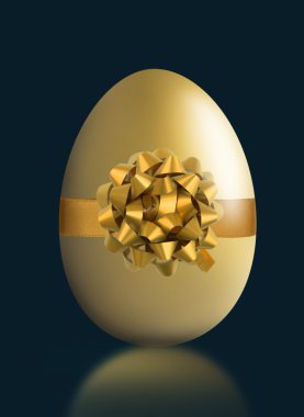 Golden easter egg clipart