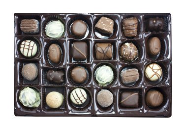 Chocolate truffles box clipart