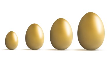 Golden egg growing clipart