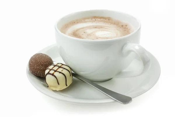 Mantar ve sıcak çikolata — Stok fotoğraf