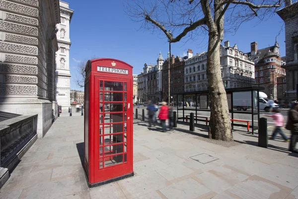 Κόκκινο τηλέφωνο κουτί, Λονδίνο — Φωτογραφία Αρχείου