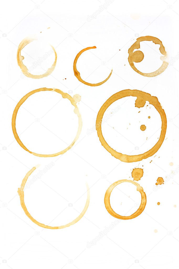 Coffee and tea stains
