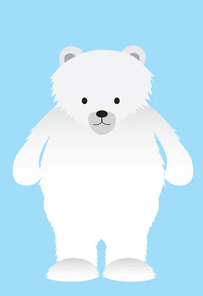 Weißer Eisbär — Stockvektor