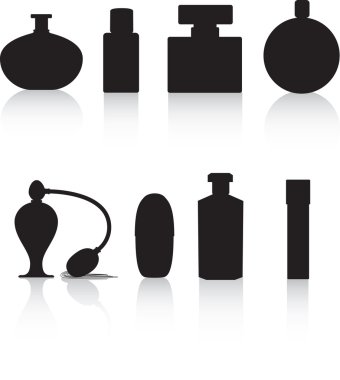 Perfume bottles clipart