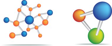 Science symbol of cells clipart