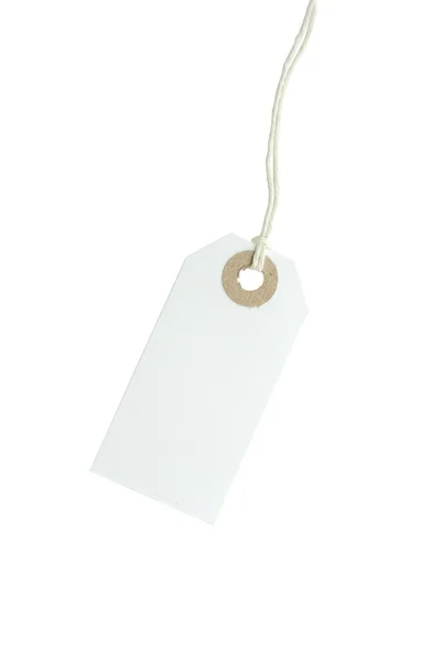 White paper tag — Stock Photo, Image
