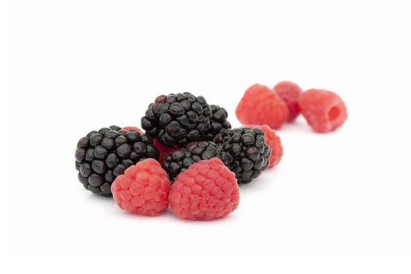 Βατόμουρα και rasprberries — Φωτογραφία Αρχείου