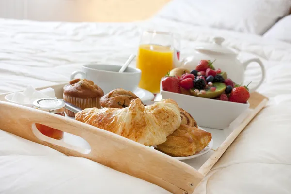 Snídaně do postele — Stock fotografie