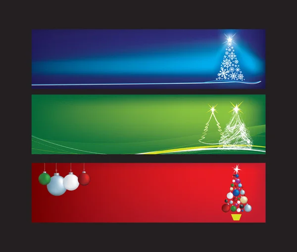 Bannières web Noël — Image vectorielle