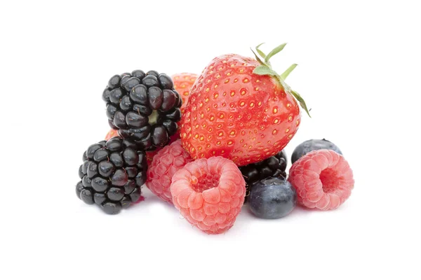 Frutas de verano en blanco — Foto de Stock