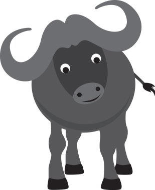 Buffalo cartoon clipart